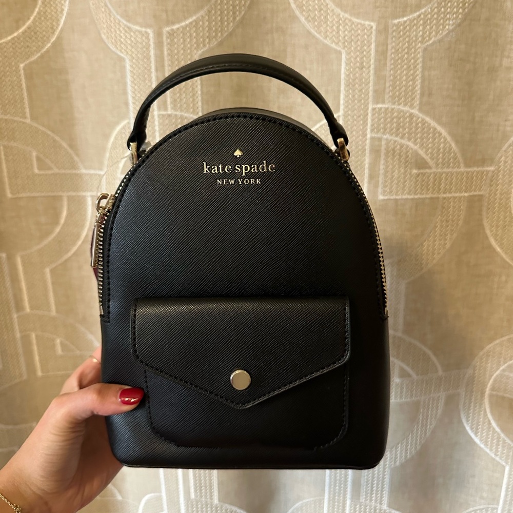 Kate Spade Black Mini Backpack